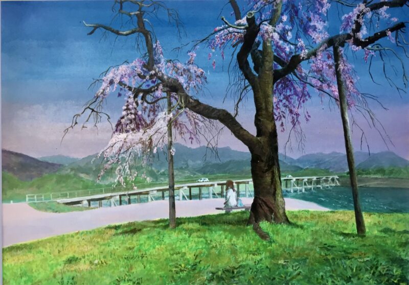 滝又の滝 絵画 日本画 京都の自然200選 嵯峨野 滝又の滝絵画日本画京都 