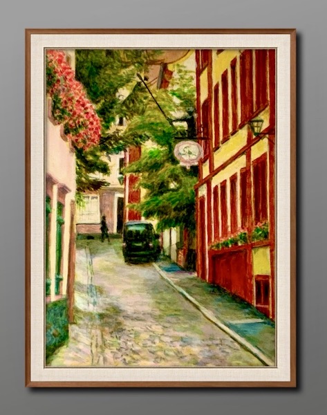 油彩で乗り物を描く”風景画作品集 乗り物で絵に生活感！ - 絵画で 