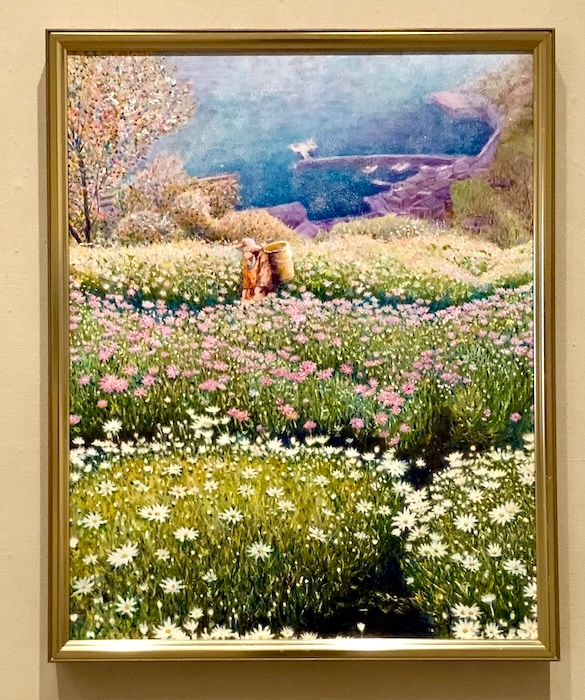 ”花の風景画展で特選”第39回地展