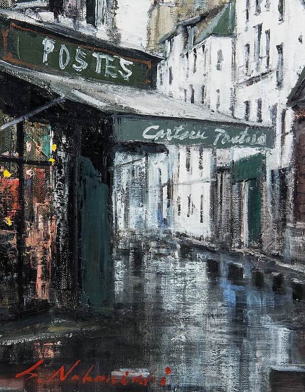 油彩で古い街を描くポイント